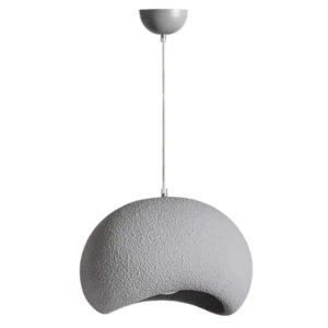 ORGANIC CEMENTO GRIS LAMPARA COLGAR LARGO 33 cm ANCHO 40 cm ALTO 33 cm