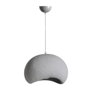 ORGANIC CEMENTO GRIS LAMPARA COLGAR LARGO 31 cm ANCHO 35 cm ALTO 24 cm