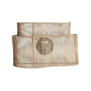 APLIQUE FIBRA NATURAL ARTESANAL LARGO 38 cm ANCHO 20 cm ALTO 24 cm