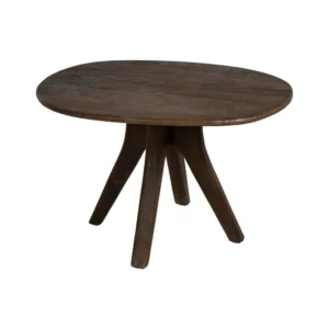 MESA MARRÓN MADERA DE MANGO 120X106X H76CM