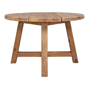 RUSTIC MESA MADERA ENJECIDA MACIZA PINO 120X H76CM