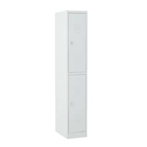 TAQUILLA GRIS 2 PUERTAS 1 CUERPO CERRADURA PARA CANDADO Altura: 180 cm - Ancho: 31.5 o 41.5 cm - Profundidad: 50 cm