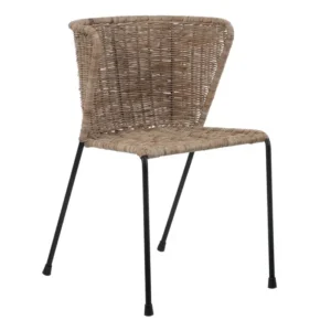 FIBRA NATURAL-METAL SILLA 50X54X H77CM