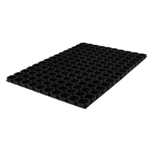 ALFOMBRA SUELO GOMA RESISTENTE CON AGUJEROS 90X60CM