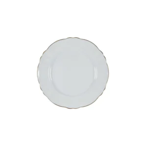 ARMONÍA PLATO PAN BLANCO BORDE DORADO 16CM