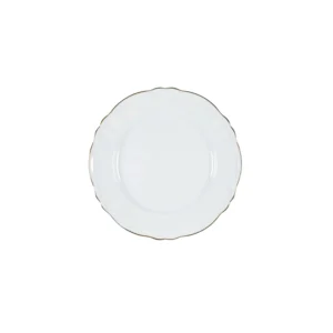 ARMONÍA PLATO PAN BLANCO BORDE DORADO 16CM