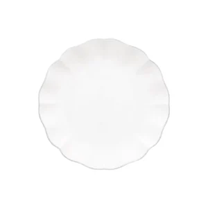 FLOR PLATO LLANO BLANCO 28CM