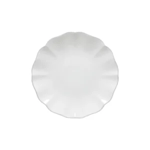 FLOR PLATO LLANO BLANCO 25CM