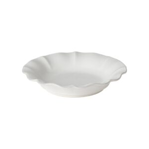 FLOR PLATO HONDO BLANCO 25CM
