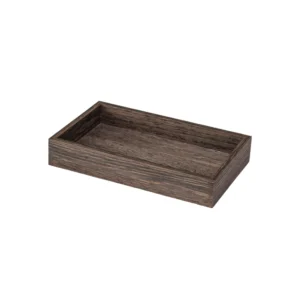 MADERA OSCURA BANDEJA - MULETILLA 29X18X H3CM