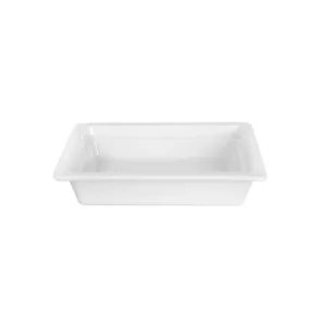 BUFFET PORCELANA BLANCA ALTA RESISTENCIA 1/2 (2.7L) 32.5x26cm ↑ 6.5cm