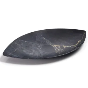 PIEDRA GRIS MELAMINA BANDEJA HOJA 53X33.5X H4CM