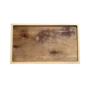 SANTO BANDEJA MADERA ENVEJECIDA 30X20CM