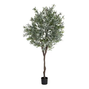 OLIVO PLANTA ARTIFICIAL VERDE POLIESTER DECORACIÓN 130 X H240 CM
