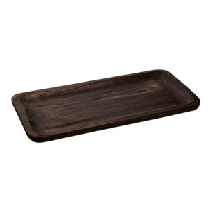 MADERA OSCURA BANDEJA RECTANGULAR 67X33CM