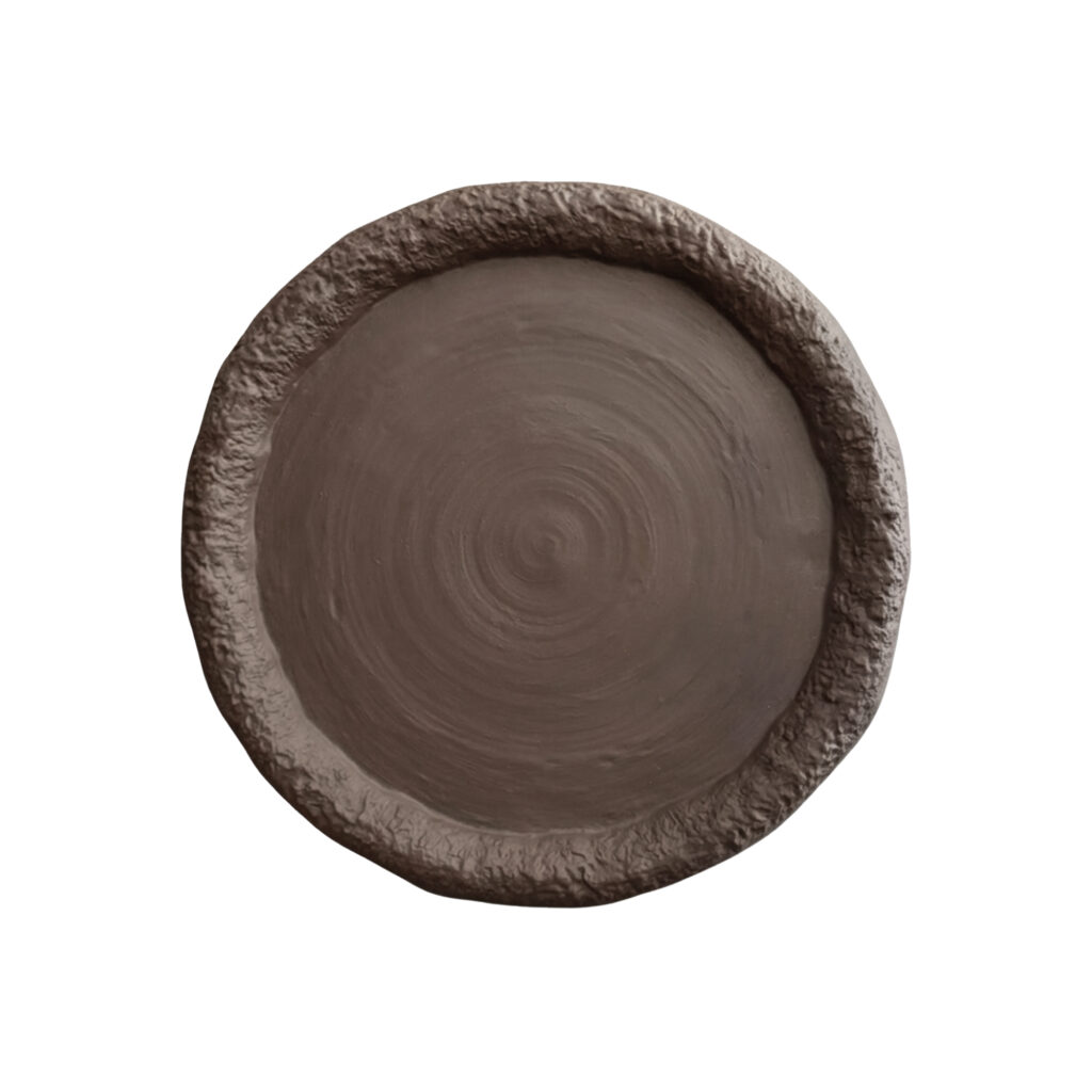 VOLCÁN PLATO 27CM MARRÓN CHOCOLATE
