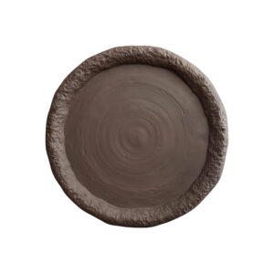 VOLCÁN PLATO 27CM MARRÓN CHOCOLATE