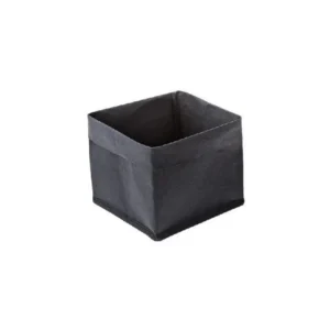PANERA NEGRA FIBRA LAVABLE 15X15X H16CM
