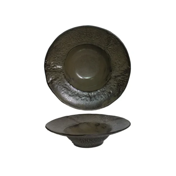 CRUDO VERDE OSCURO PLATO SOMBRERO 24CM_11zon