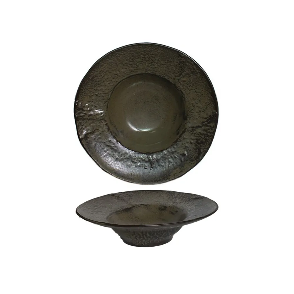 CRUDO VERDE OSCURO PLATO SOMBRERO 24CM_11zon