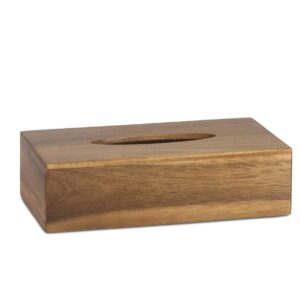 CAJA PAÑUELOS ACACIA 26X14X H8CM