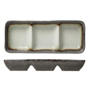 UMAMI PIEDRA BANDEJA 3 COMPARTIMENTOS 19 X 7 X H 2,5CM