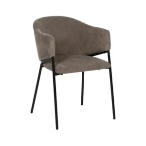 SILLA TAUPE TEJIDO-METAL 54 X 60 X H78 CM
