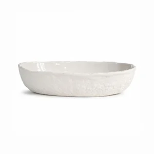 ROCA PLATO HONDO 23X4,5 CM BLANCO INTERIOR ESMALTADO