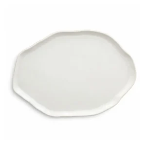 MAREA BANDEJA IRREGULAR 40X30 BLANCA ESMALTADA