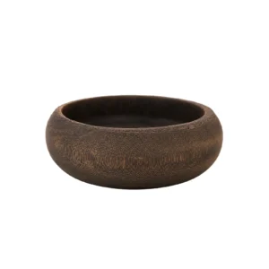 MADERA OSCURA PLATO HONDO REDONDO 24X H7CM