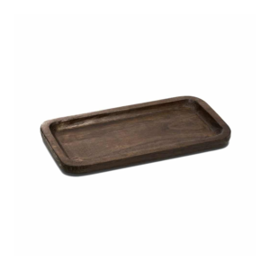 MADERA OSCURA BANDEJA RECTANGULAR 31X17CM