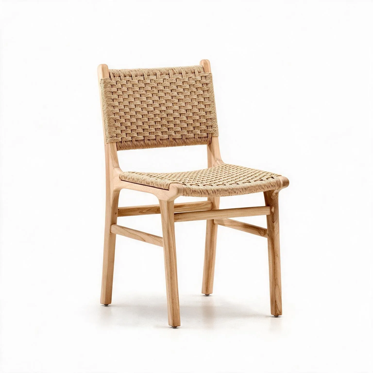 silla-arena-trenza-madera-teka-natural-frontal