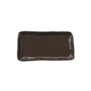 ROCA BANDEJA 25X13 ESMALTADO MARRÓN