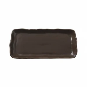 ROCA BANDEJA 31x15 ESMALTADO MARRÓN