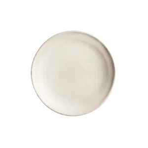 ART PLATO LLANO 21 CM ESMALTADO BLANCO