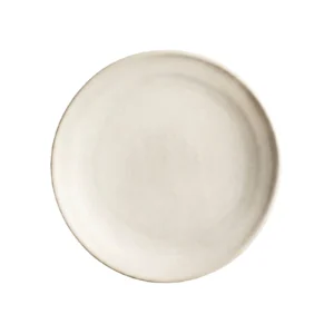 ART PLATO LLANO 25CM ESMALTADO BLANCO